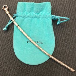 Tiffany & Co. Sterling Aztec Zig Zag Beaded Bar Germany Bracelet 7 1/2"